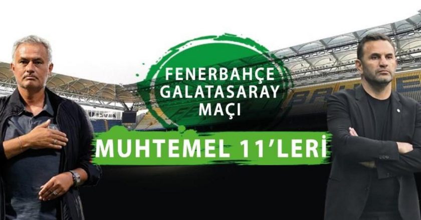 FB – GS MAÇINDA OLASI 11 F.Bahçe Galatasaray derbisinde olası 11