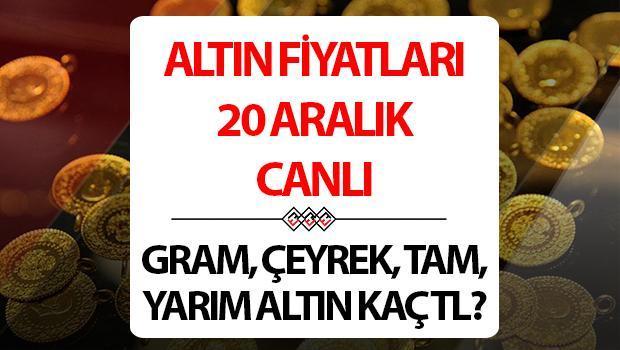 ALTIN ​​FIYATLARININ SON DURUMU 20 ARALIK CANLI | Altının altında toparlanma başlıyor! Altın fiyatları bugün çeyrek ve gram olarak ne kadar, kaç TL?