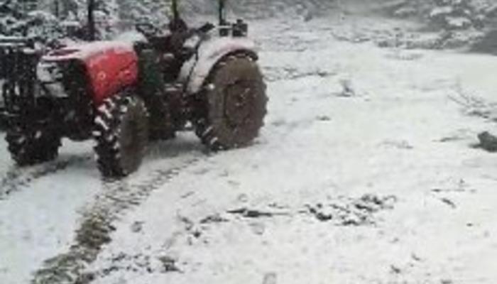 Çorum’da mayıs ayında kar yağdı
