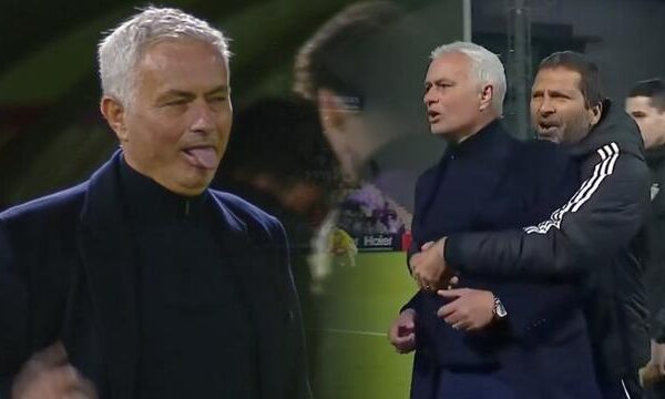 Jose Mourinho son anda galip geldi! Önce dilini çıkardı, ardından topu havalandırdı…